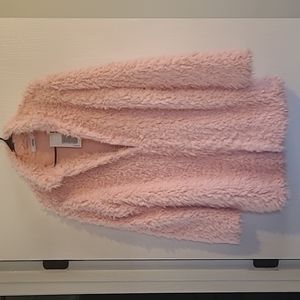 JustFab Fuzzy Pink Women's Jacket - NWT